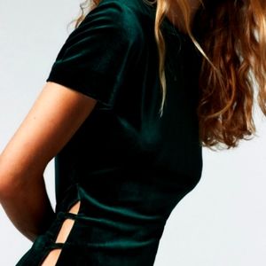 Zara Velvet Midi Dress